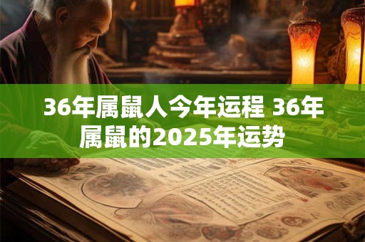 36年属鼠人今年运程 36年属鼠的2025年运势 36年属鼠人今年运程 36年属鼠的2025年运势