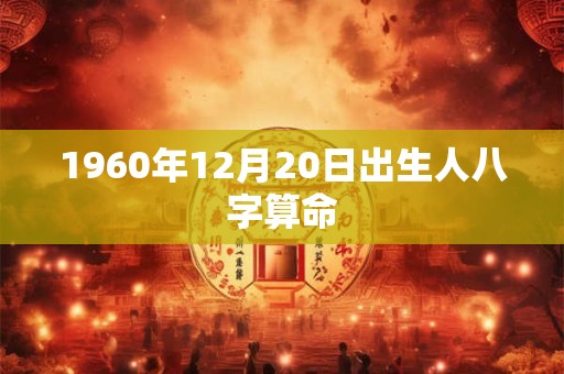 1960年12月20日出生人八字算命