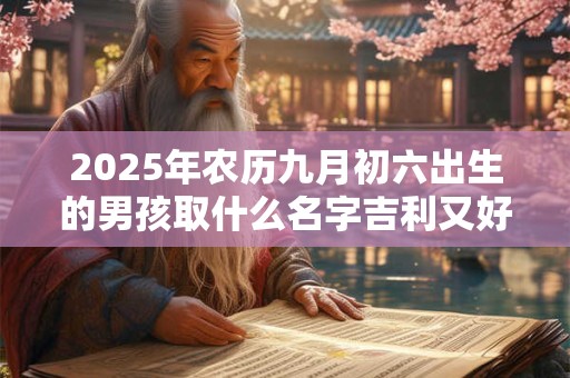 2025年农历九月初六出生的男孩取什么名字吉利又好听