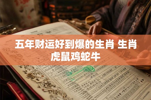 五年财运好到爆的生肖 生肖虎鼠鸡蛇牛