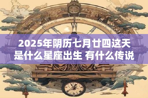 2025年阴历七月廿四这天是什么星座出生 有什么传说故事