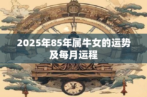 2025年85年属牛女的运势及每月运程