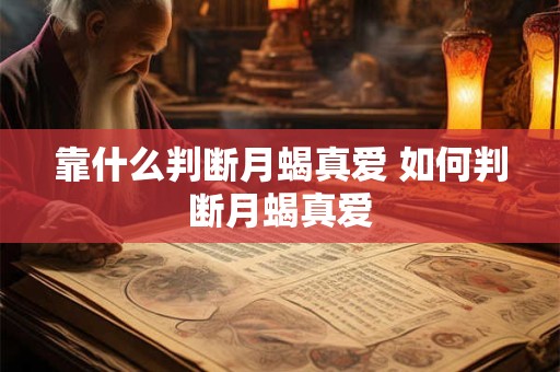 靠什么判断月蝎真爱 如何判断月蝎真爱