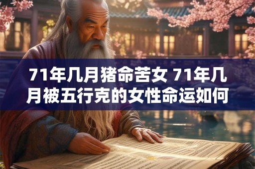71年几月猪命苦女 71年几月被五行克的女性命运如何