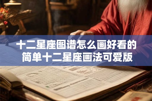 十二星座图谱怎么画好看的 简单十二星座画法可爱版