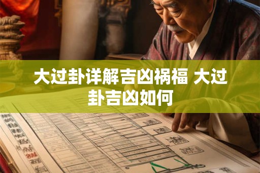 大过卦详解吉凶祸福 大过卦吉凶如何