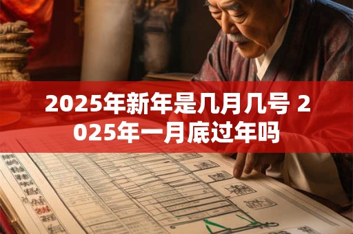 2025年新年是几月几号 2025年一月底过年吗