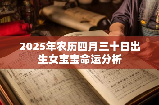 2025年农历四月三十日出生女宝宝命运分析 2025年农历四月三十日出生女宝宝命运分析