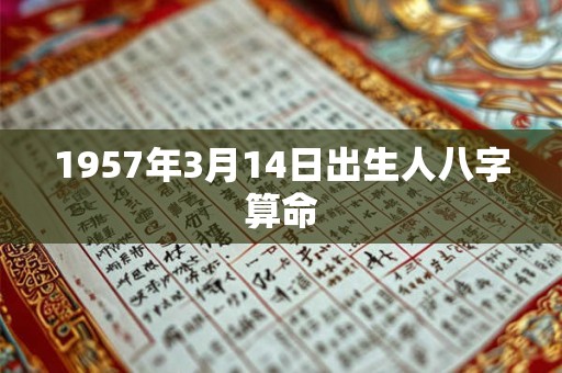 1957年3月14日出生人八字算命