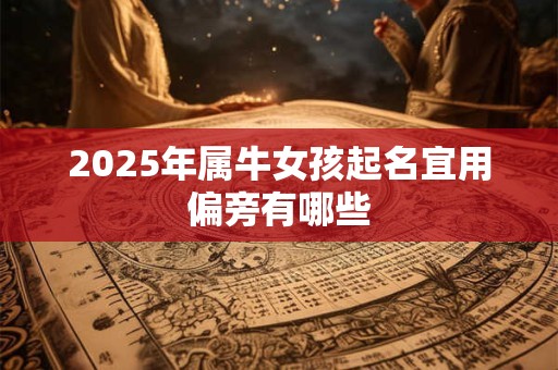 2025年属牛女孩起名宜用偏旁有哪些