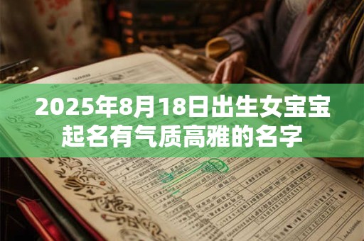 2025年8月18日出生女宝宝起名有气质高雅的名字