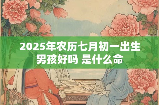2025年农历七月初一出生男孩好吗 是什么命