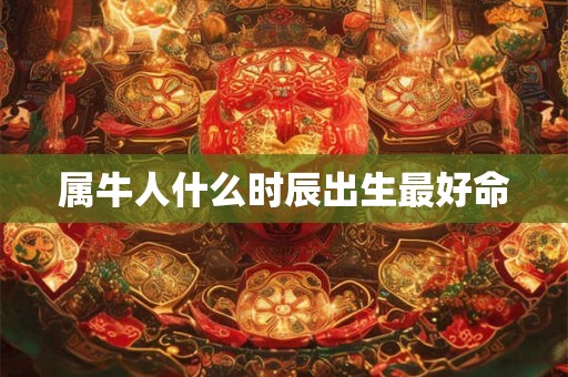 属牛人什么时辰出生最好命 属牛人什么时辰出生最好命