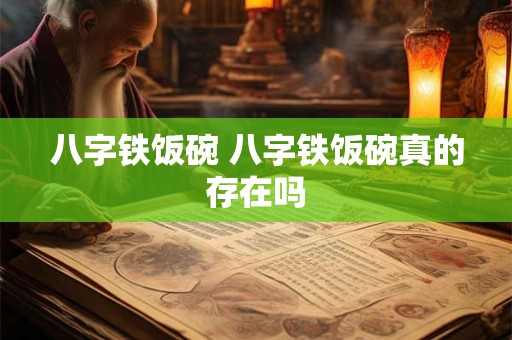 八字铁饭碗 八字铁饭碗真的存在吗
