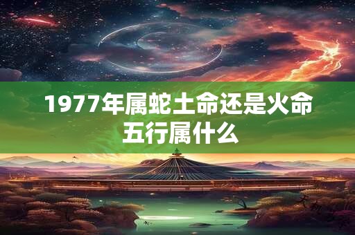 1977年属蛇土命还是火命 五行属什么
