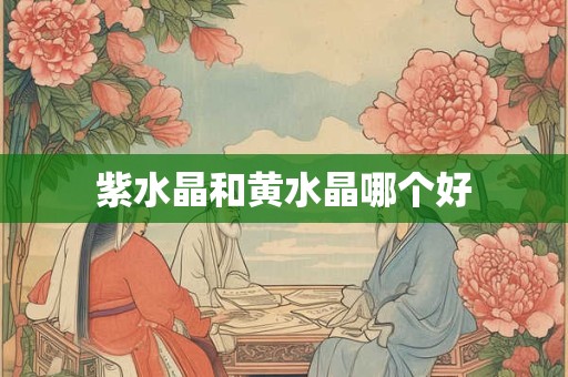 紫水晶和黄水晶哪个好