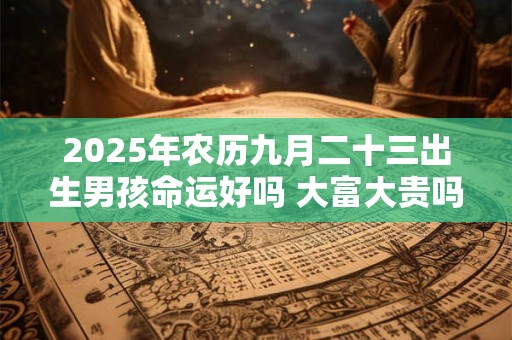 2025年农历九月二十三出生男孩命运好吗 大富大贵吗