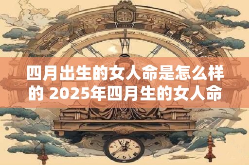 四月出生的女人命是怎么样的 2025年四月生的女人命运分析