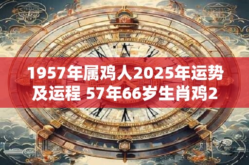 1957年属鸡人2025年运势及运程 57年66岁生肖鸡2025年每月运势