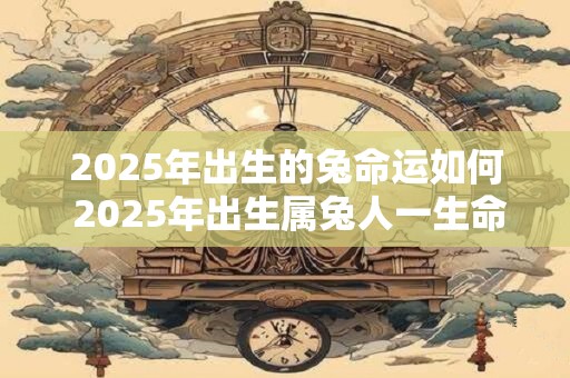 2025年出生的兔命运如何 2025年出生属兔人一生命运
