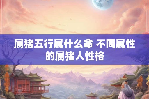 属猪五行属什么命 不同属性的属猪人性格