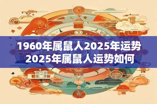 1960年属鼠人2025年运势 2025年属鼠人运势如何