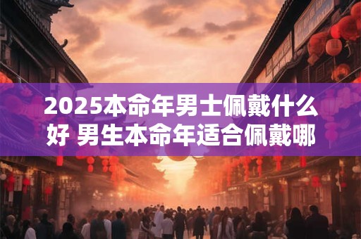 2026本命年男士佩戴什么好 男生本命年适合佩戴哪些饰品
