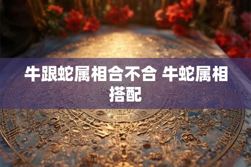 牛跟蛇属相合不合 牛蛇属相搭配
