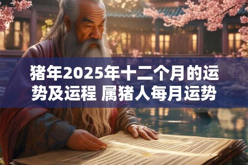 猪年2025年十二个月的运势及运程 属猪人每月运势