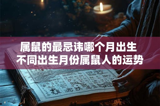 属鼠的最忌讳哪个月出生 不同出生月份属鼠人的运势 属鼠的最忌讳哪个月出生 不同出生月份属鼠人的运势
