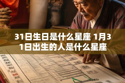31日生日是什么星座 1月31日出生的人是什么星座