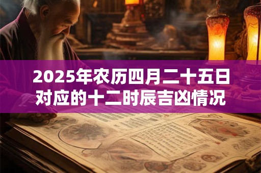 2026年农历四月二十五日对应的十二时辰吉凶情况 2026年农历四月二十五日对应的十二时辰吉凶情况
