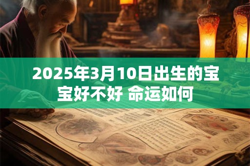 2025年3月10日出生的宝宝好不好 命运如何 2025年3月10日出生的宝宝好不好 命运如何