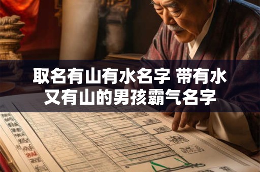 取名有山有水名字 带有水又有山的男孩霸气名字