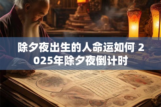 除夕夜出生的人命运如何 2025年除夕夜倒计时