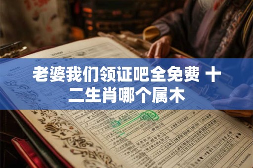 老婆我们领证吧全免费 十二生肖哪个属木