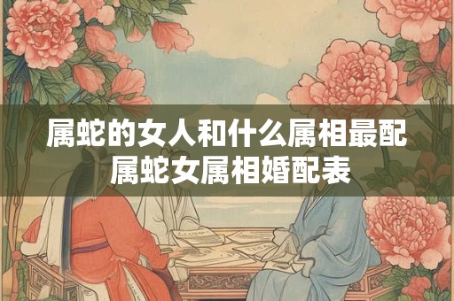 属蛇的女人和什么属相最配 属蛇女属相婚配表