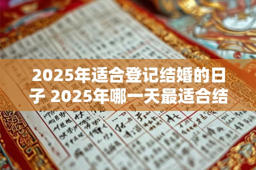 2025年适合登记结婚的日子 2025年哪一天最适合结婚登记