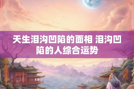 天生泪沟凹陷的面相 泪沟凹陷的人综合运势