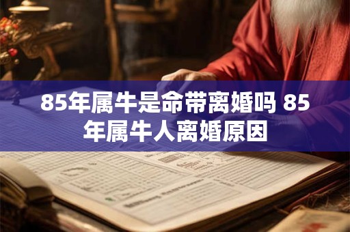 85年属牛是命带离婚吗 85年属牛人离婚原因