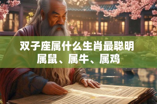双子座属什么生肖最聪明 属鼠、属牛、属鸡