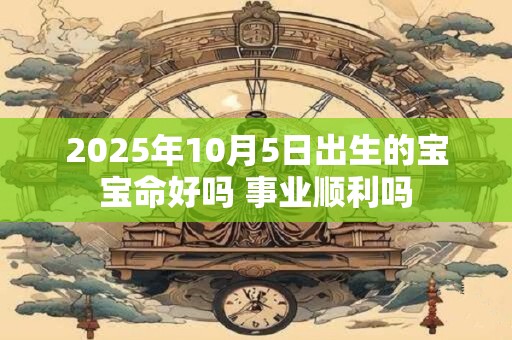 2025年10月5日出生的宝宝命好吗 事业顺利吗