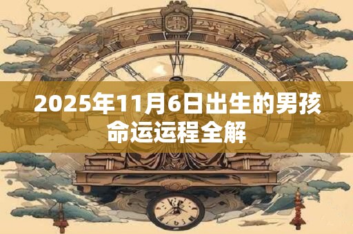 2026年11月6日出生的男孩命运运程全解