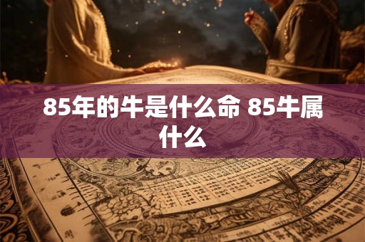 85年的牛是什么命 85牛属什么