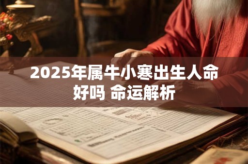 2025年属牛小寒出生人命好吗 命运解析