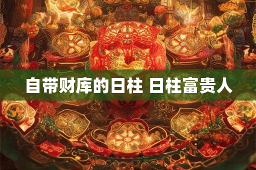 自带财库的日柱 日柱富贵人
