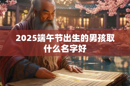 2025端午节出生的男孩取什么名字好