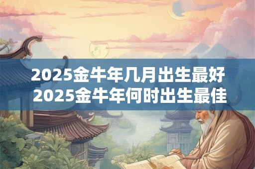 2025金牛年几月出生最好 2025金牛年何时出生最佳