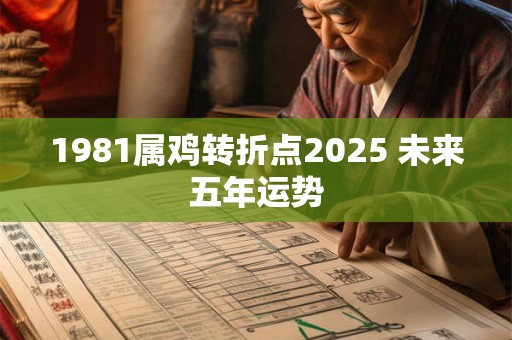 1981属鸡转折点2025 未来五年运势