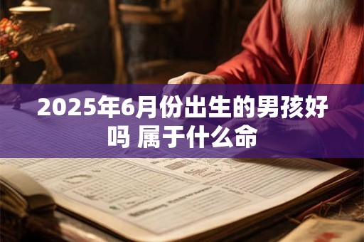 2025年6月份出生的男孩好吗 属于什么命